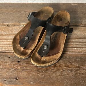 Birkenstock Black and Brown Sandals